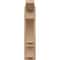 Ekena Millwork 5 1/2-in W x 14-in D x 26-in H Balboa Slat Rough Cedar Woodgrain TimberThane Outlooker, Primed Tan OUTUR055X14X26BOA24RCPR - alternate 5
